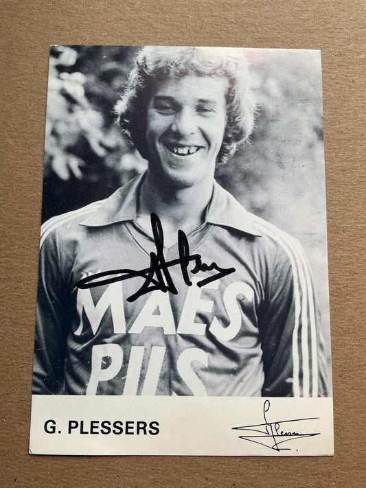 Gerard Plessers, Belgium 🇧🇪 Standard Liège 1982/83 hand signed - Autographs-World