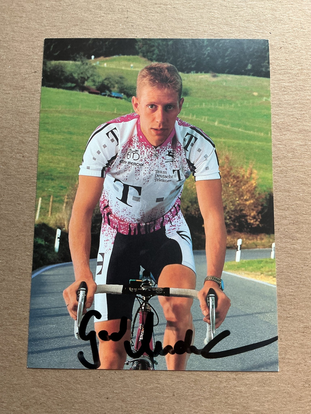 Gerd Audehm, Germany 🇩🇪 Cycling Summer Olympics hand signed - Autographs-World