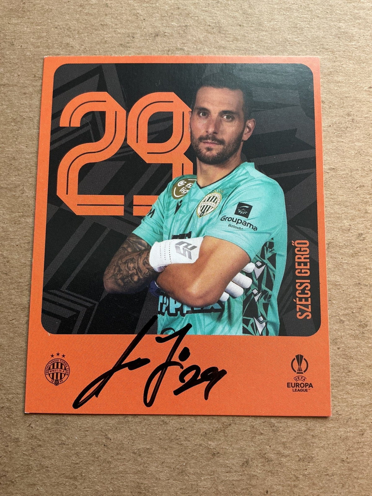 Gergö Szécsi, Hungary 🇭🇺 Ferencvaros 2025/26 hand signed - Autographs-World