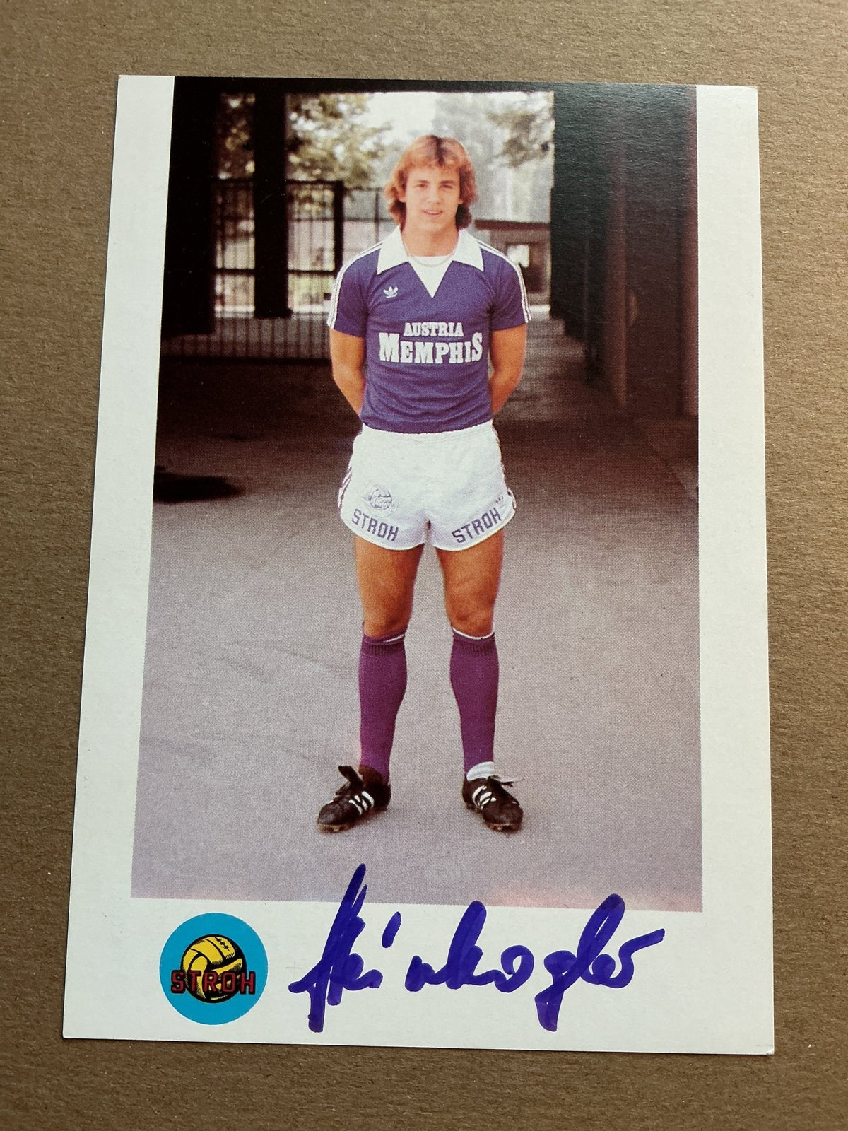 Gerhard Steinkogler, Austria 🇦🇹 Austria Wien 1982/83 hand signed - Autographs-World