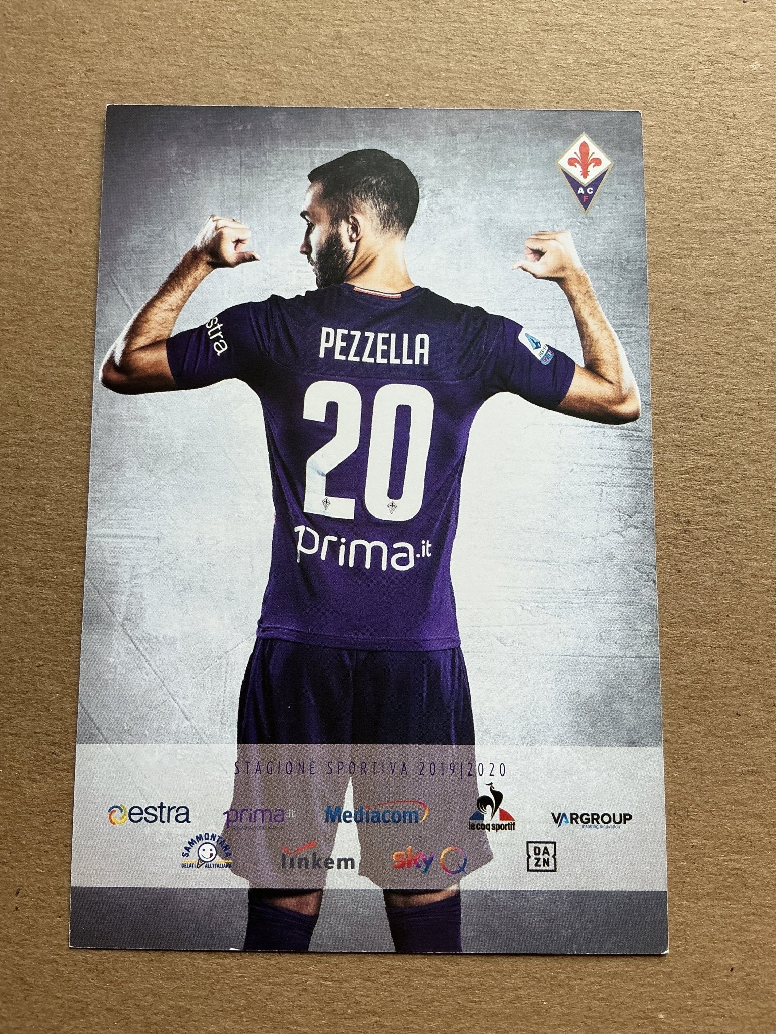 Germán Pezzella, Argentina 🇦🇷 ACF Fiorentina 2019/20 hand signed - Autographs-World