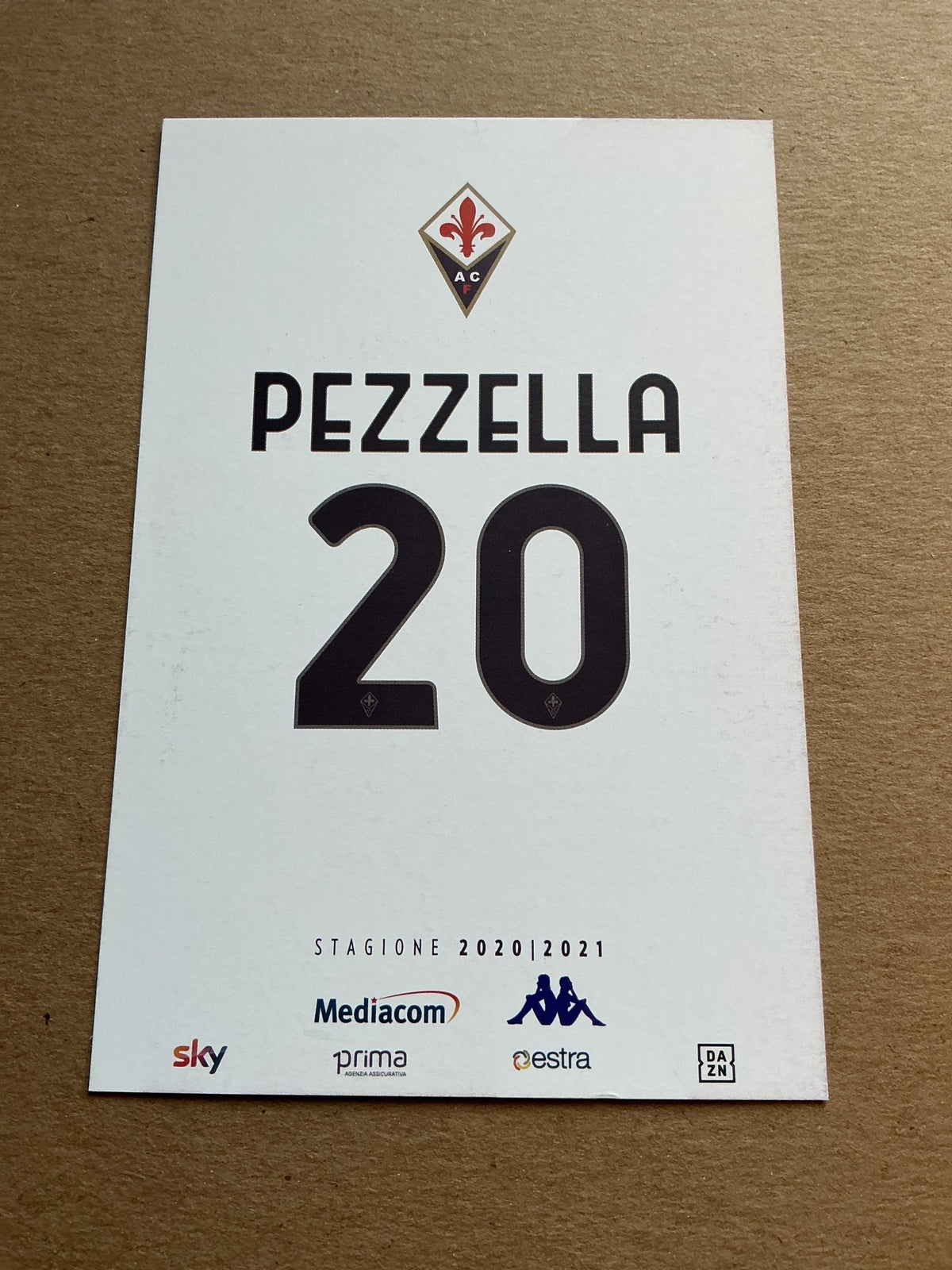 Germán Pezzella, Argentina 🇦🇷 ACF Fiorentina 2020/21 hand signed - Autographs-World