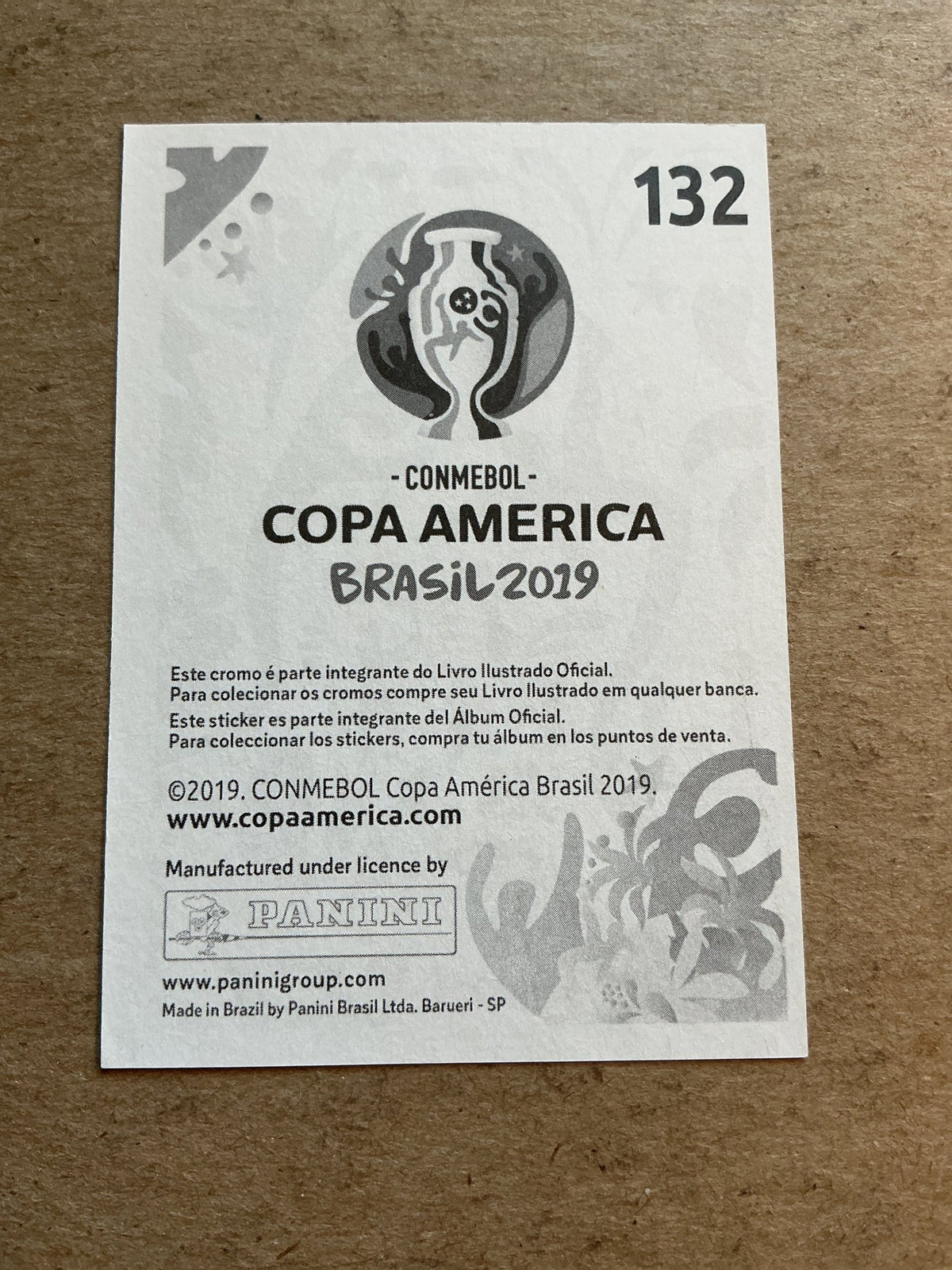 Germán Pezzella, Argentina 🇦🇷 Copa America 2019 Panini hand signed - Autographs-World