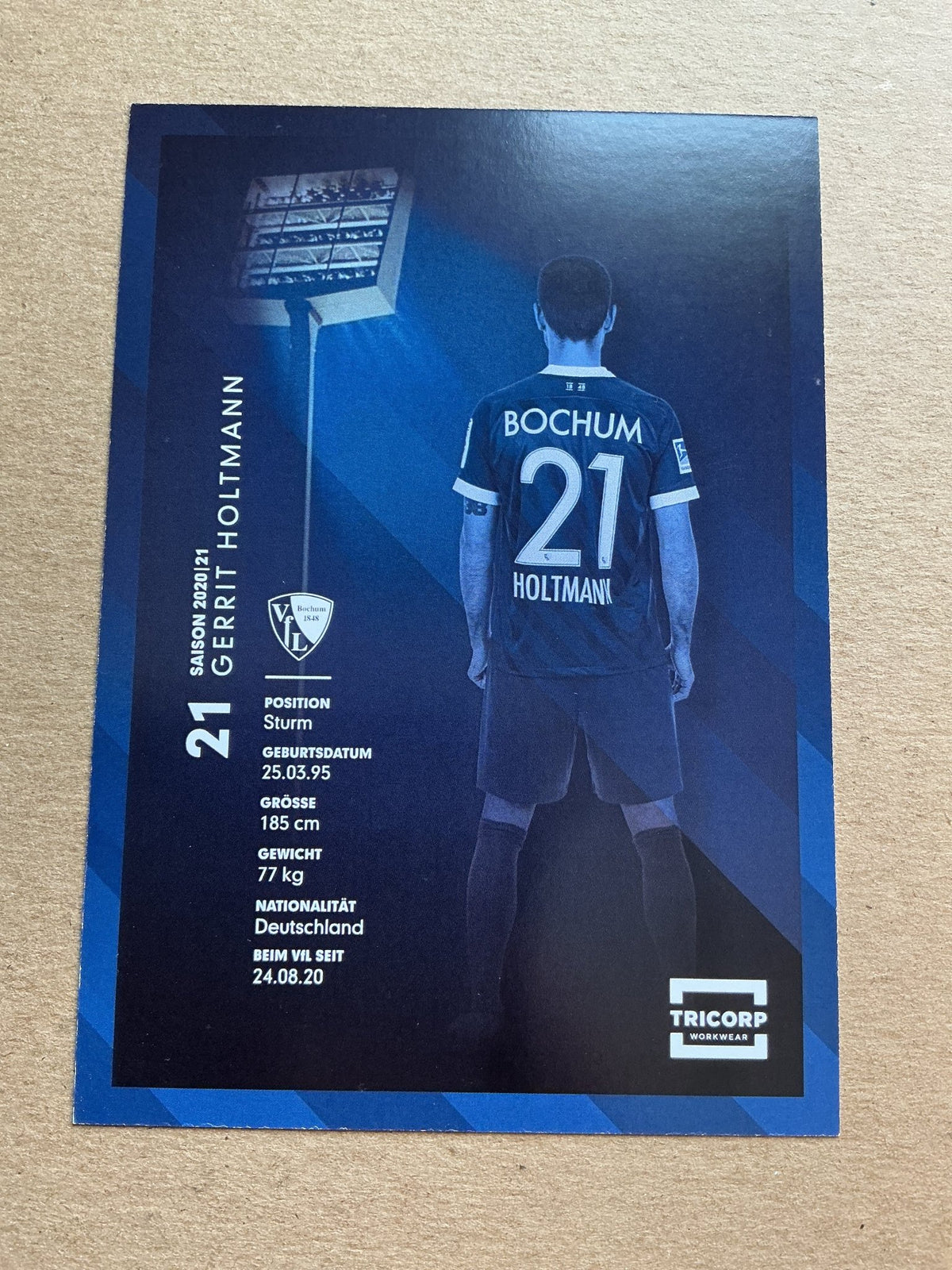 Gerrit Holtmann, Germany 🇩🇪 VfL Bochum 2020/21 hand signed - Autographs-World
