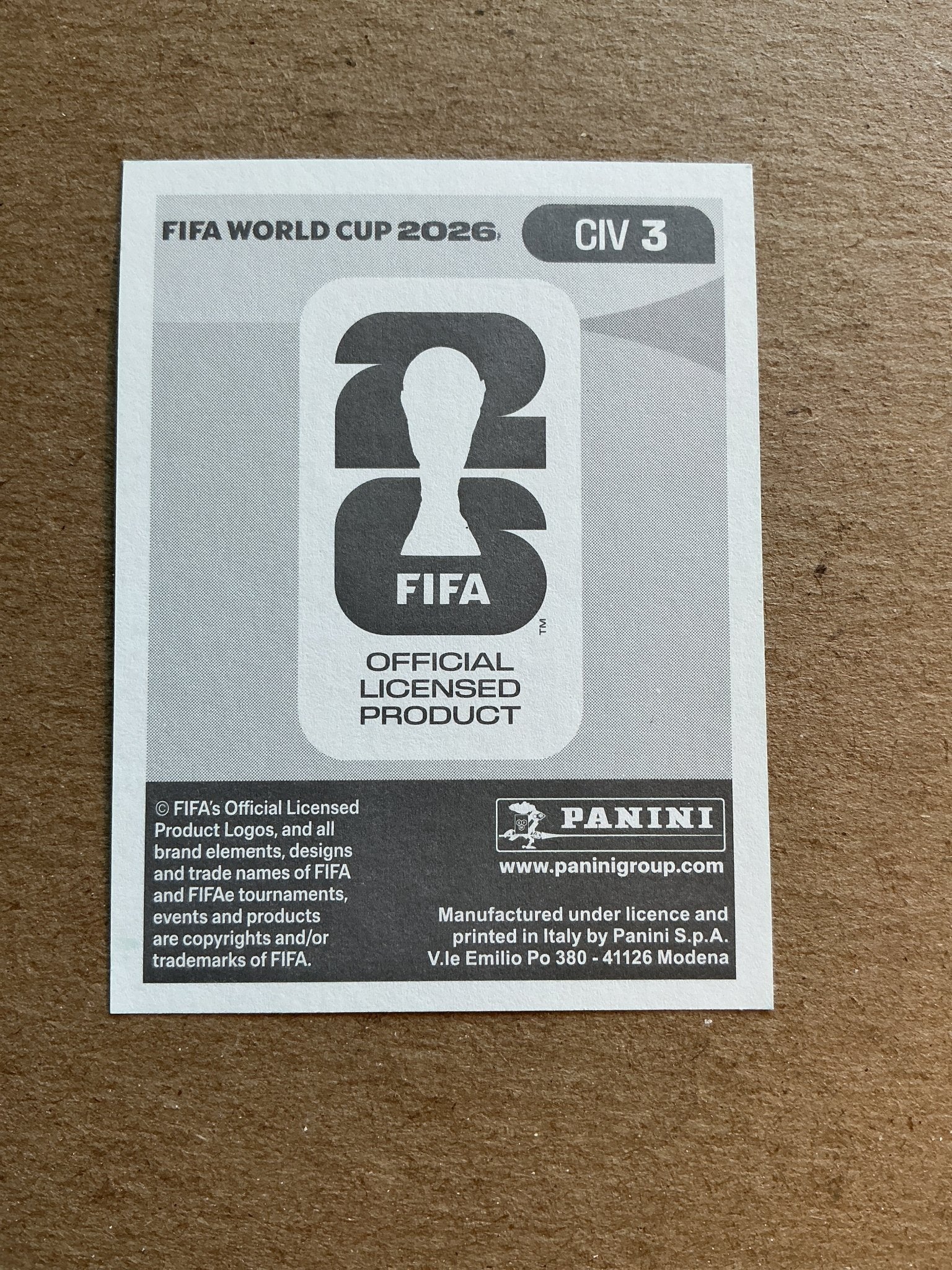 Ghislain Konan, Ivory Coast 🇨🇮 FIFA World Cup 2026 Panini hand signed - Autographs-World