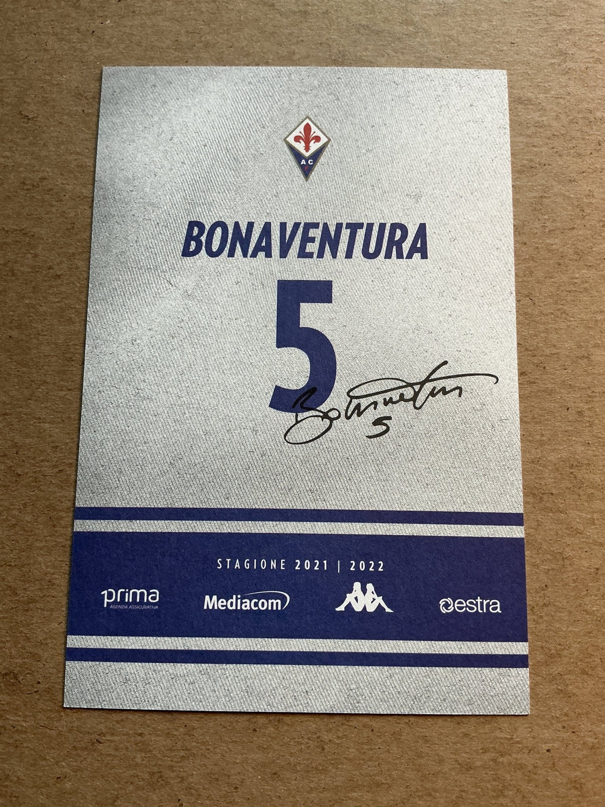 Giacomo Bonaventura, Italy 🇮🇹 ACF Fiorentina 2021/22 hand signed - Autographs-World