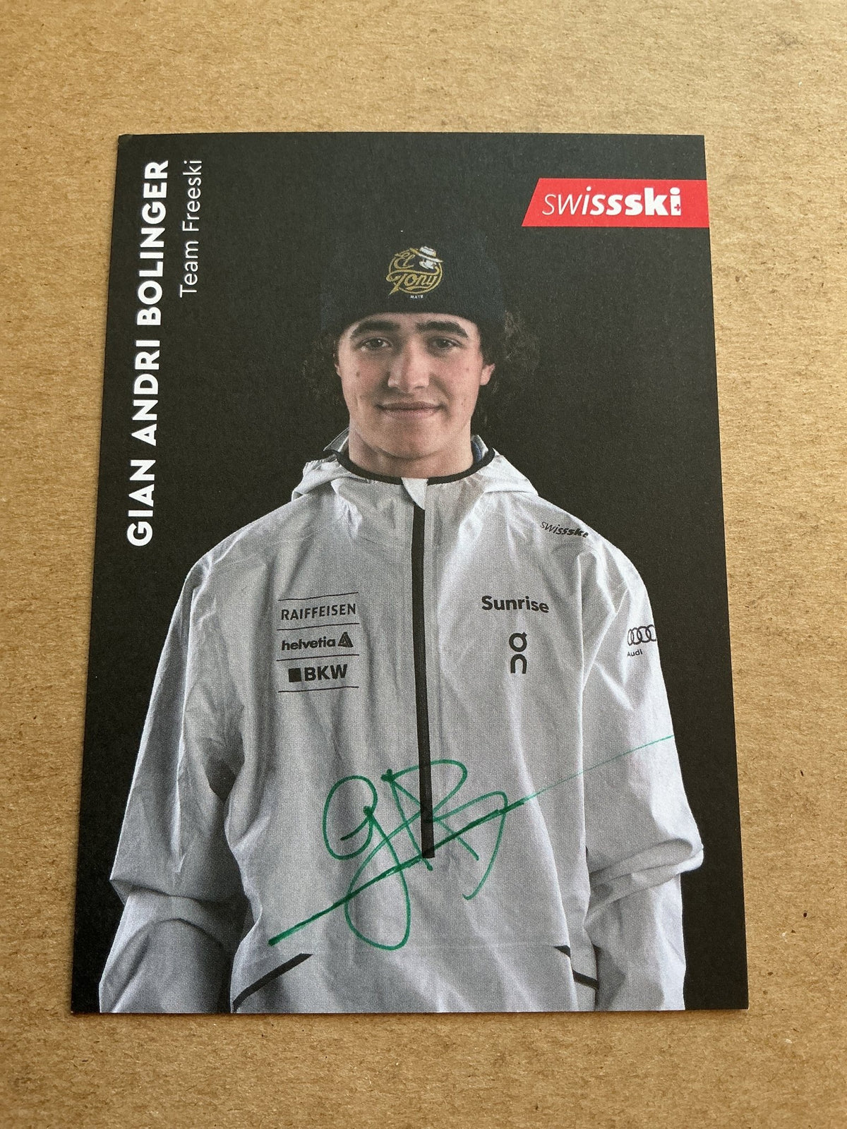 Gian Andri Bolinger, Switzerland 🇨🇭 Freestyle Winter 2023/24 hand signed - Autographs-World