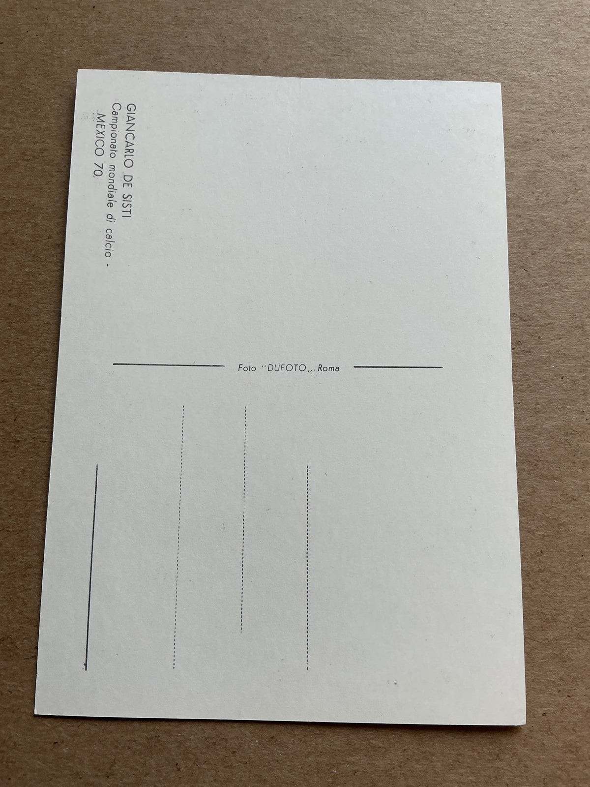 Giancarlo de Sisti, Italy 🇮🇹 FIFA World Cup 1970 ACF Fiorentina hand signed - Autographs-World