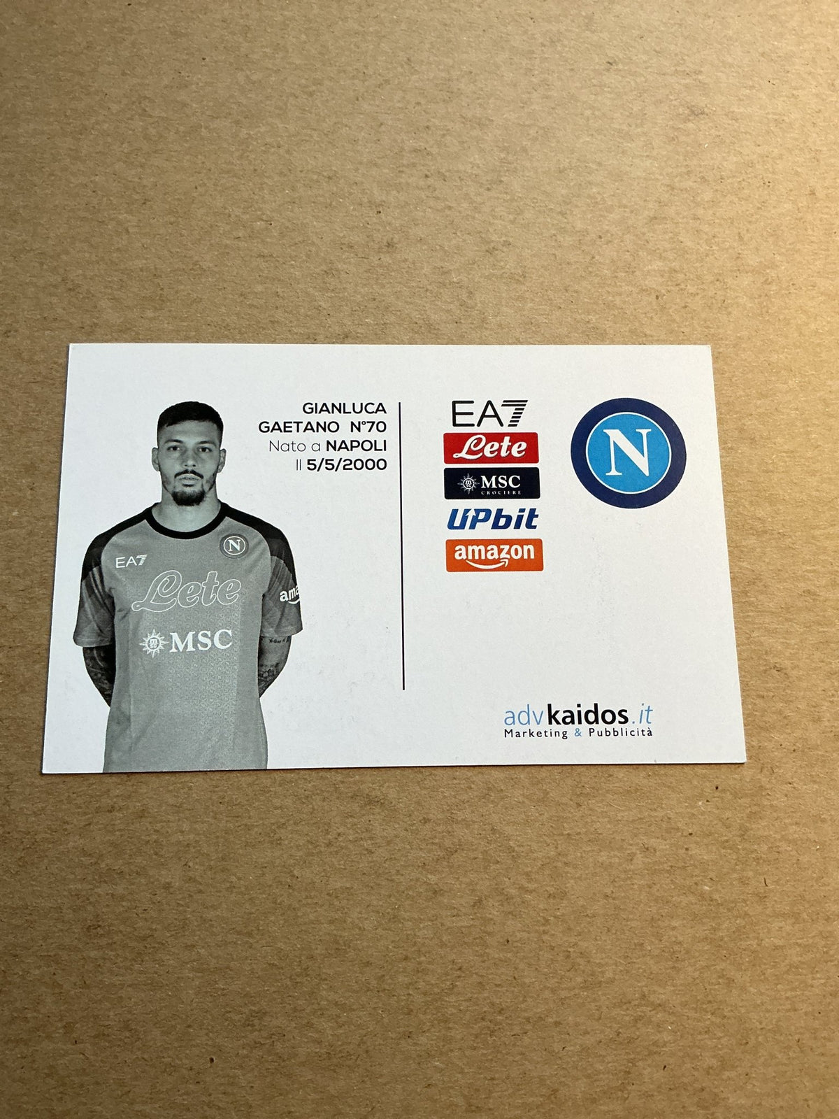 Gianluca Gaetano, Italy 🇮🇹 SSC Napoli 2022/23 hand signed - Autographs-World