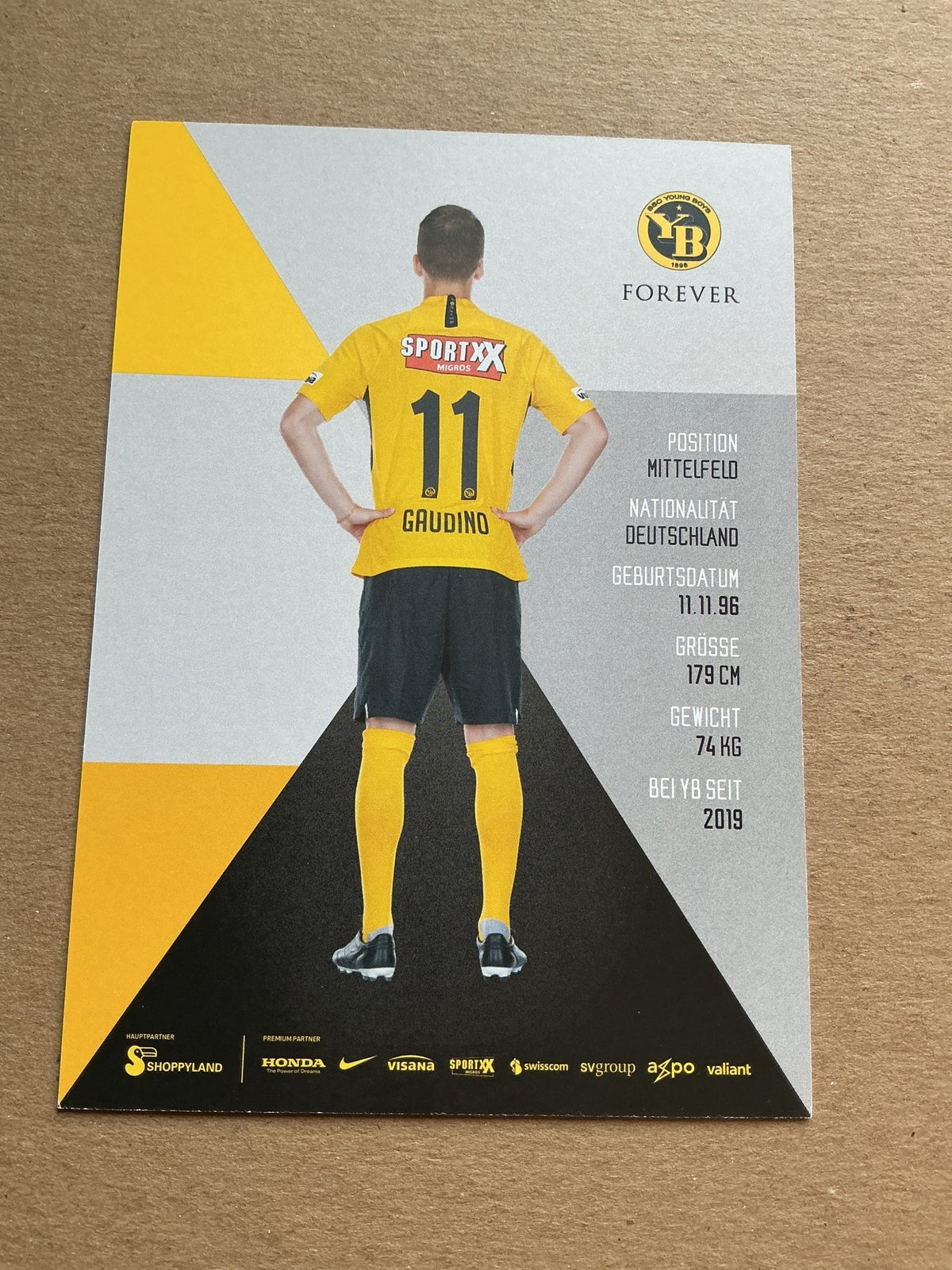 Gianluca Gaudino, Germany 🇩🇪 Young Boys Bern 2019/20 hand signed - Autographs-World