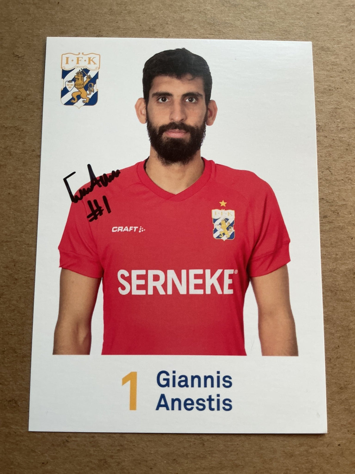Giannis Anestis, Greece 🇬🇷 IFK Göteborg 2020/21 hand signed - Autographs-World