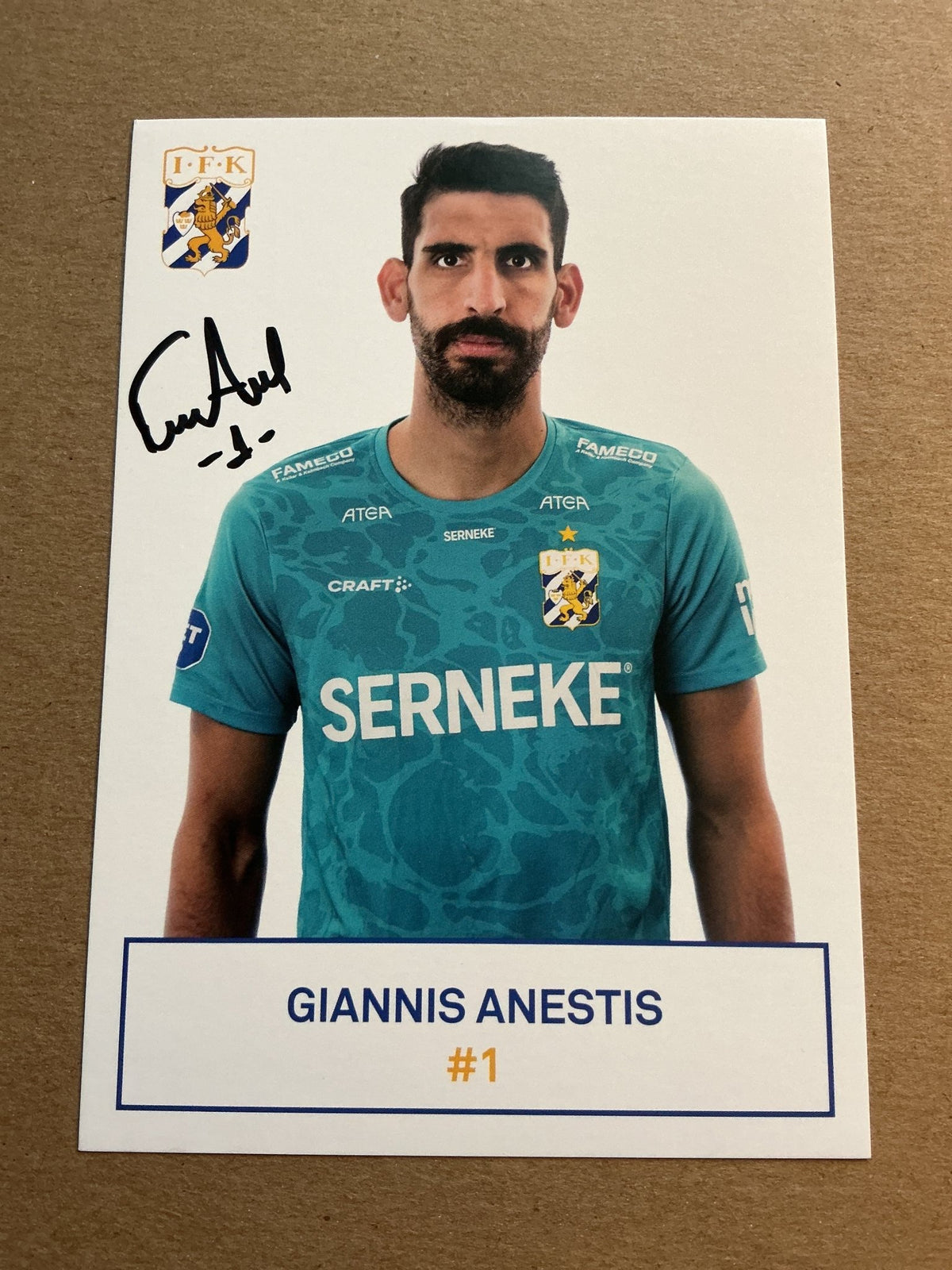 Giannis Anestis, Greece 🇬🇷 IFK Göteborg 2021/22 hand signed - Autographs-World