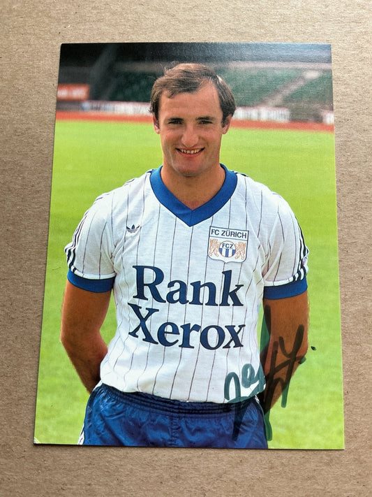 Gianpietro Zappa, Switzerland 🇨🇭 FC Zürich 1982/83 hand signed - Autographs-World