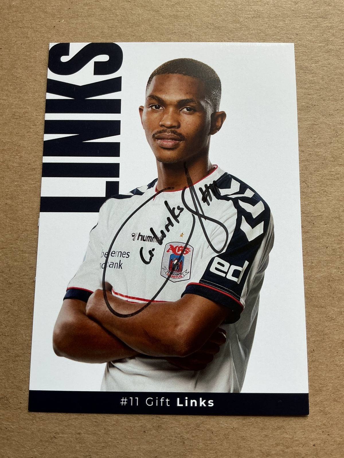 Gift Links, South Africa 🇿🇦 Aarhus GF 2021/22 hand signed - Autographs-World