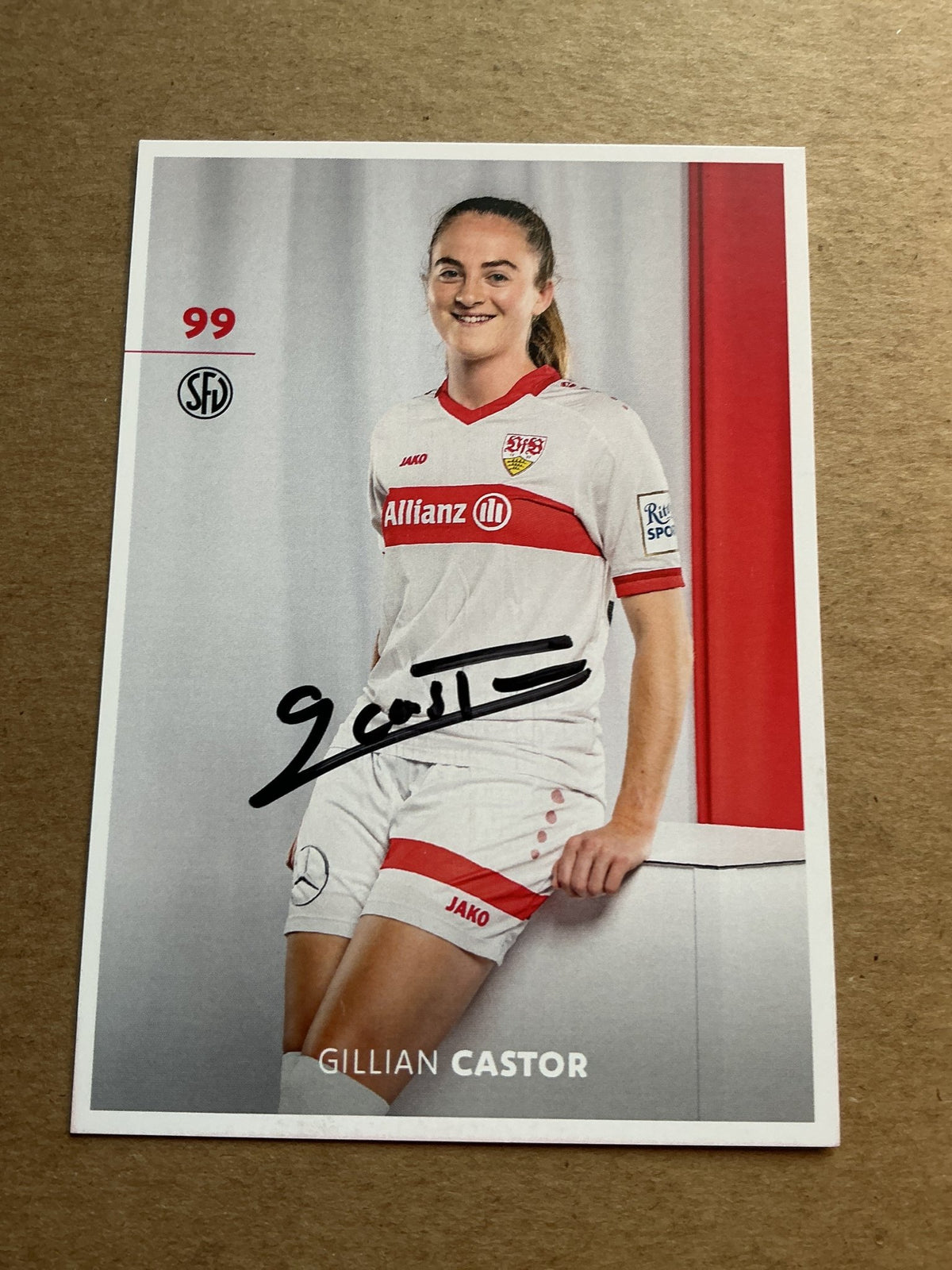 Gillian Castor, Germany 🇩🇪 VfB Stuttgart 2024/25 hand signed - Autographs-World
