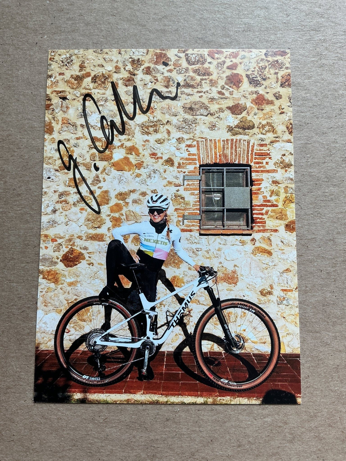 Ginia Caluori, Switzerland 🇨🇭 Cycling Sports 2025 hand signed - Autographs-World