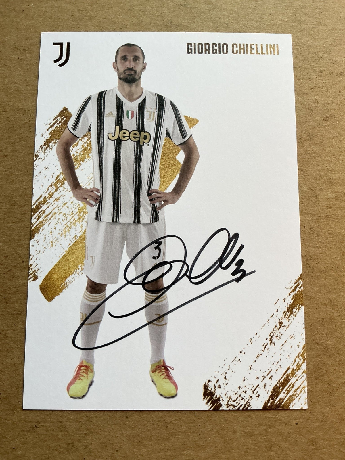 Giorgio Chiellini, Italy 🇮🇹 Juventus FC 2020/21 hand signed - Autographs-World