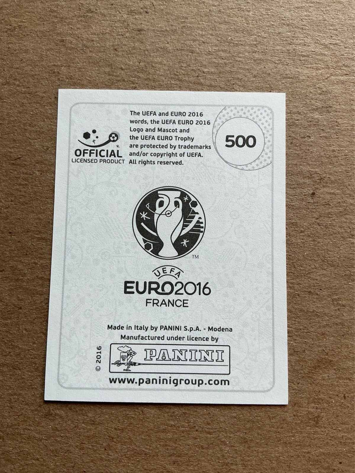 Giorgio Chiellini, Italy 🇮🇹 UEFA Euro 2016 Panini hand signed - Autographs-World