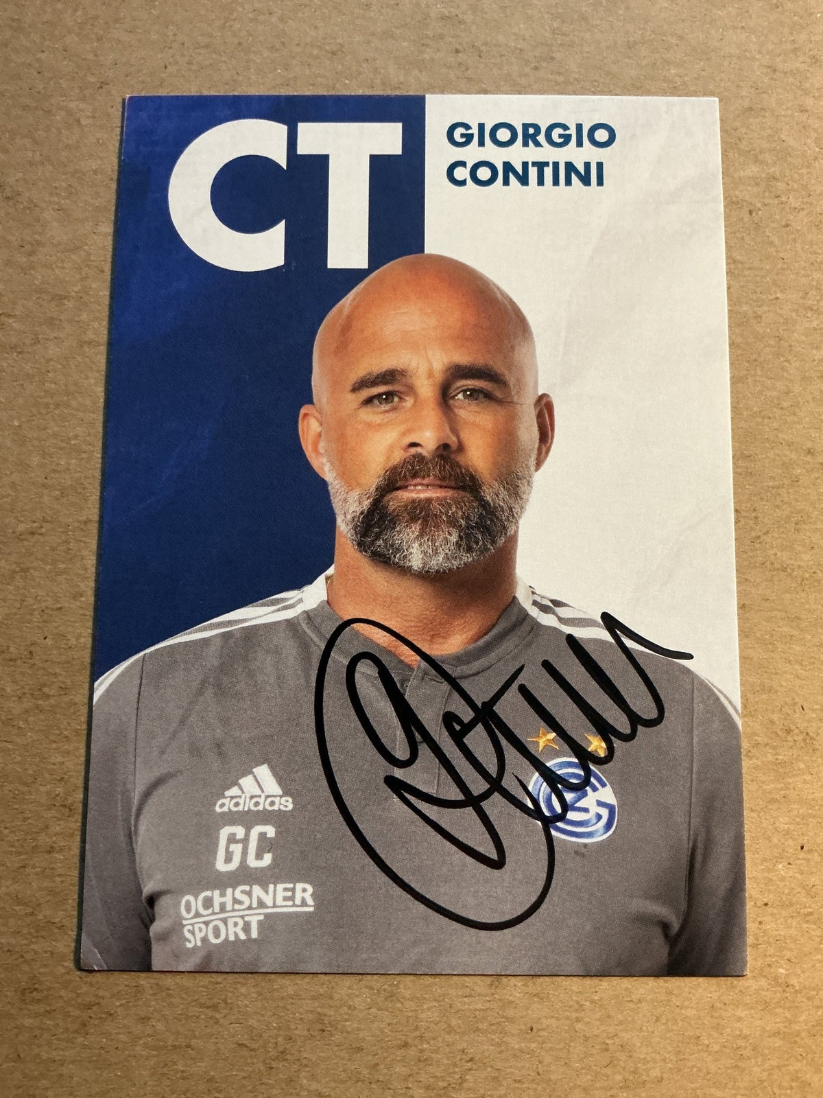 Giorgio Contini, Switzerland 🇨🇭Grasshopper Zürich 2022/23 hand signed - Autographs-World