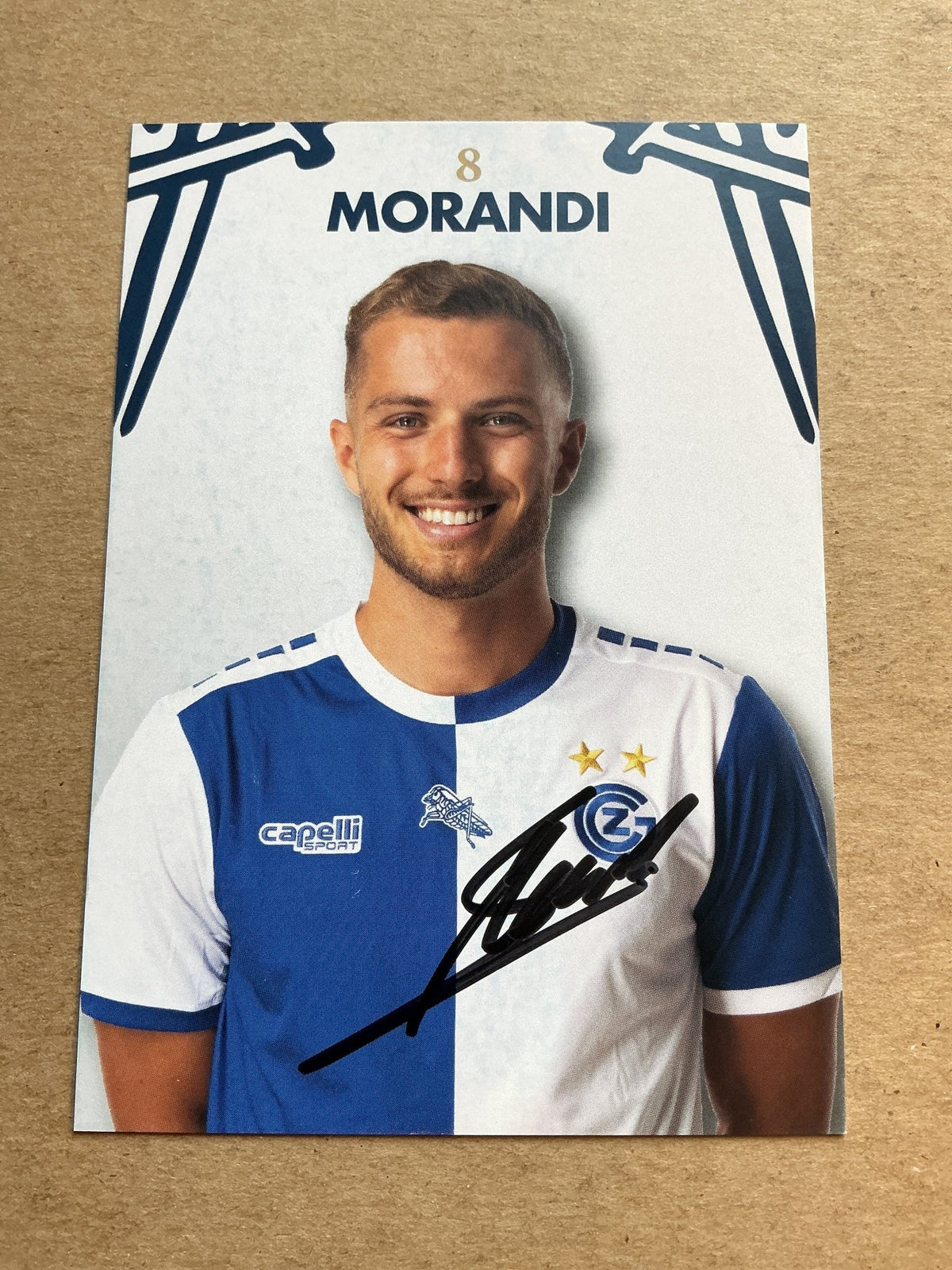 Giotto Morandi, Switzerland 🇨🇭 Grasshopper Club Zürich 2023/24 hand signed - Autographs-World