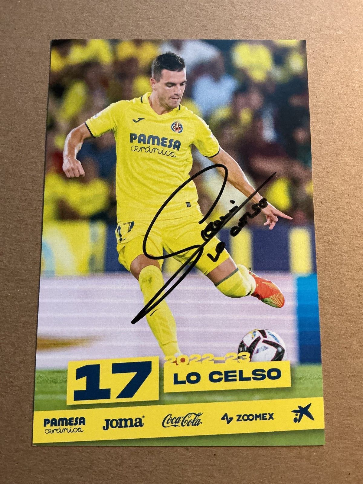 Giovani Lo Celso, Argentina 🇦🇷 Villarreal CF 2022/23 hand signed - Autographs-World