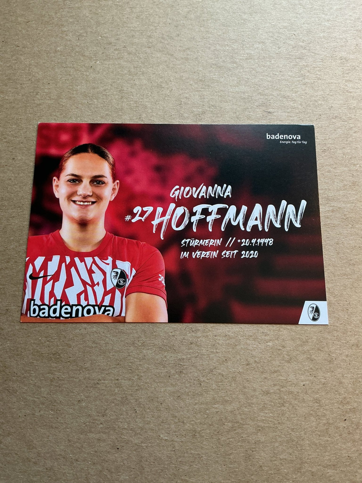 Giovanna Hoffmann, Germany 🇩🇪 SC Freiburg 2023/24 hand signed - Autographs-World