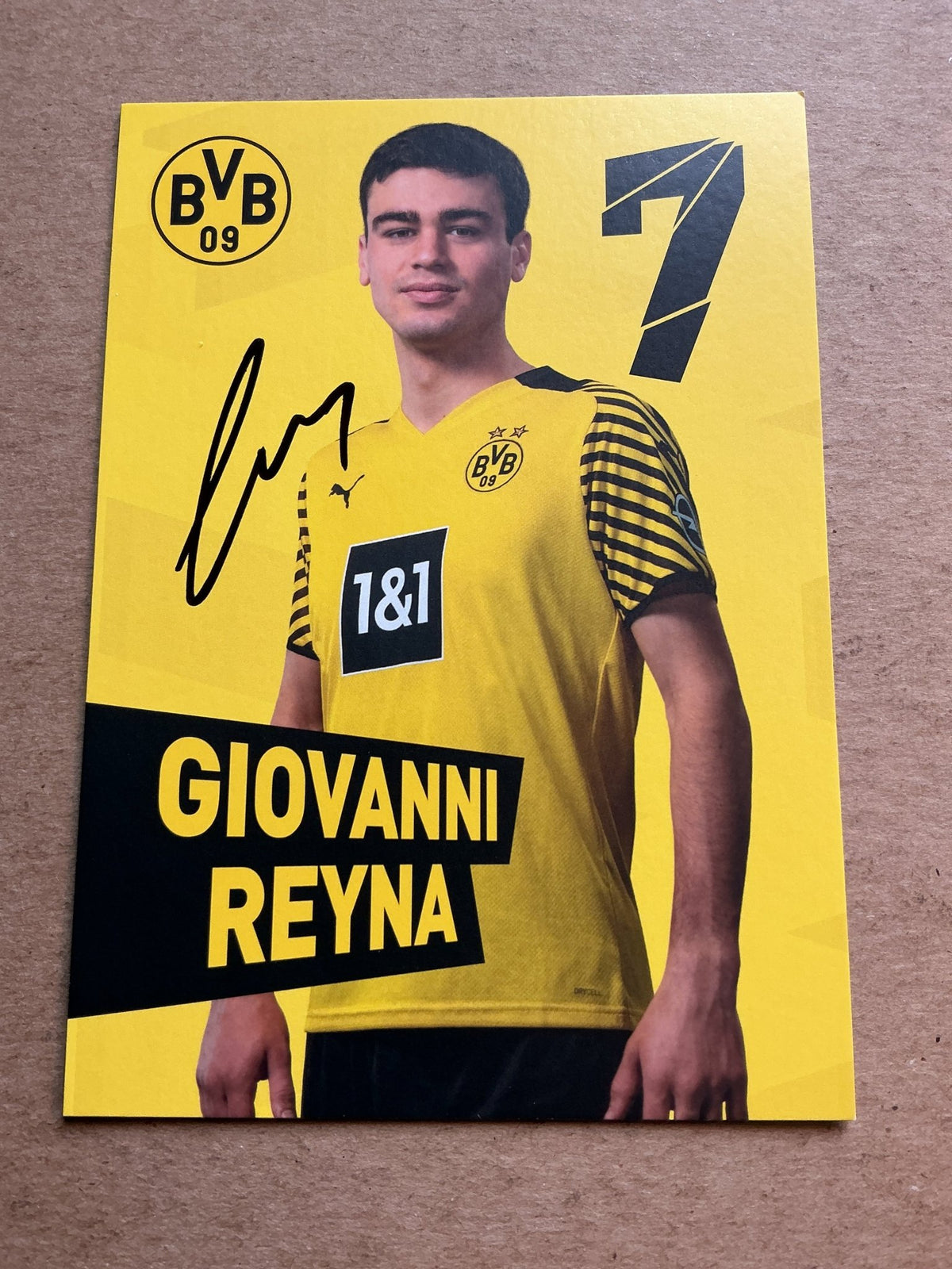 Giovanni Reyna, USA 🇺🇸 Borussia Dortmund 2021/22 hand signed - Autographs-World