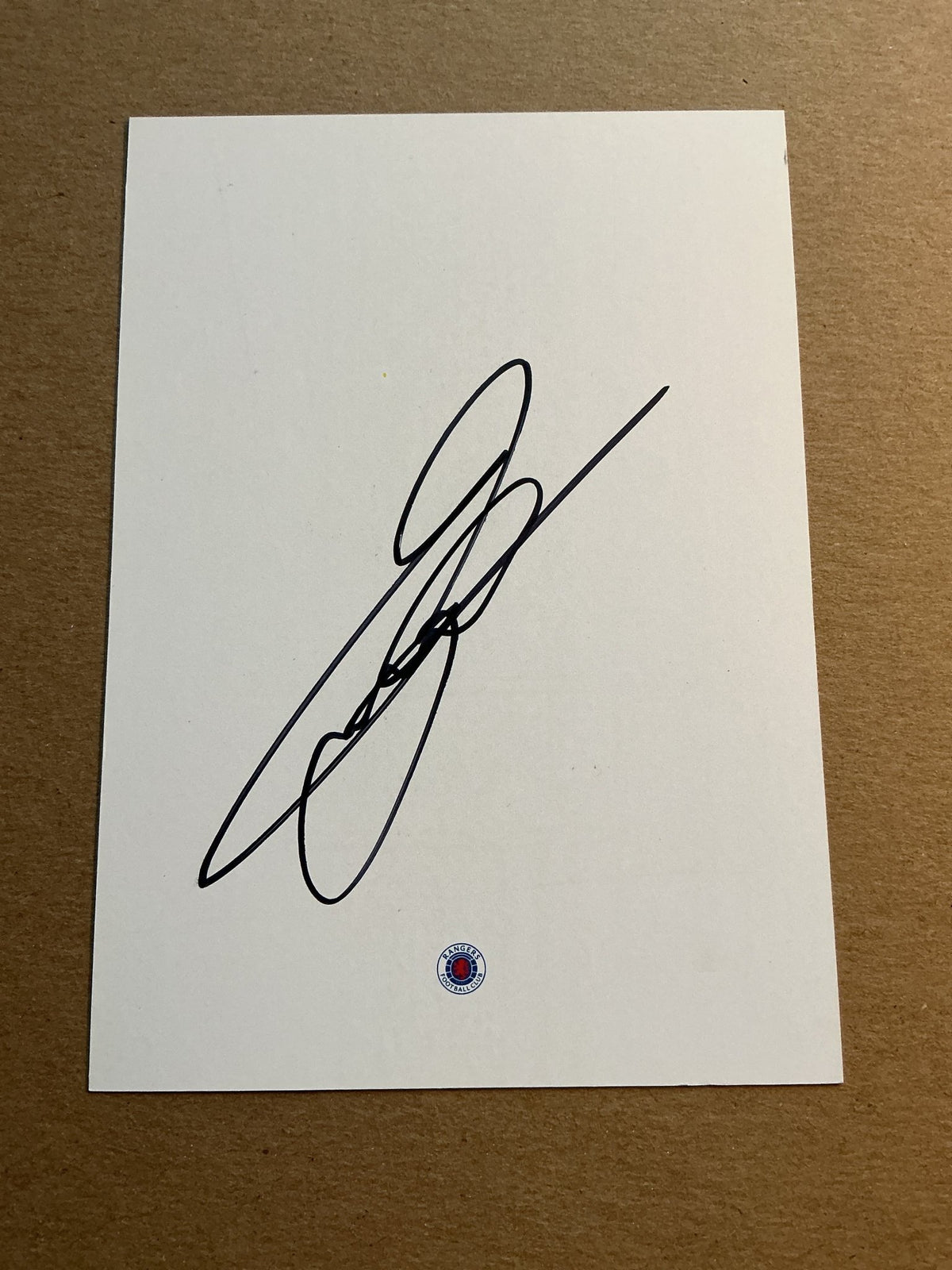 Giovanni van Bronckhorst, Netherlands 🇳🇱 Rangers FC 2021/22 hand signed - Autographs-World