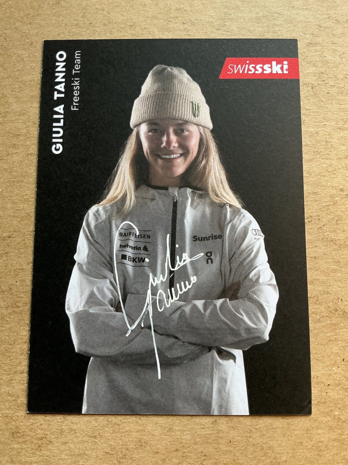 Giulia Tanno, Switzerland 🇨🇭 Freestyle Winter 2022/23 hand signed - Autographs-World