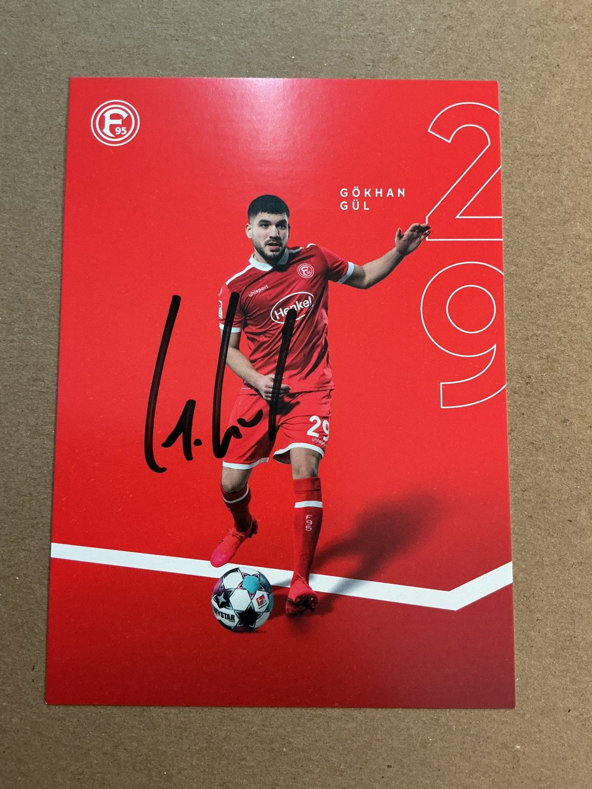 Gökhan Gül, Türkiye 🇹🇷 Fortuna Düsseldorf 2020/21 hand signed - Autographs-World