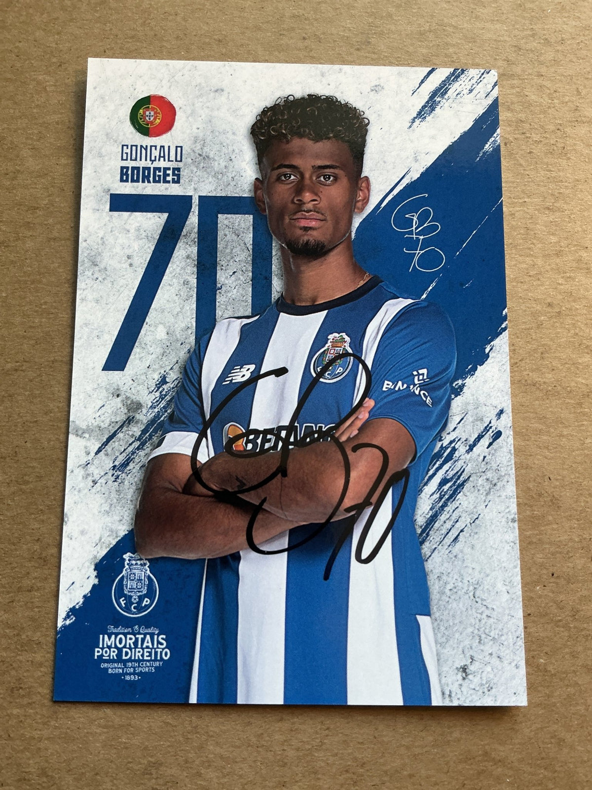 Gonçalo Borges, Portugal 🇵🇹 FC Porto 2023/24 hand signed - Autographs-World