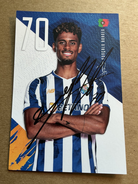 Goncalo Borges, Portugal 🇵🇹 FC Porto 2024/25 hand signed - Autographs-World