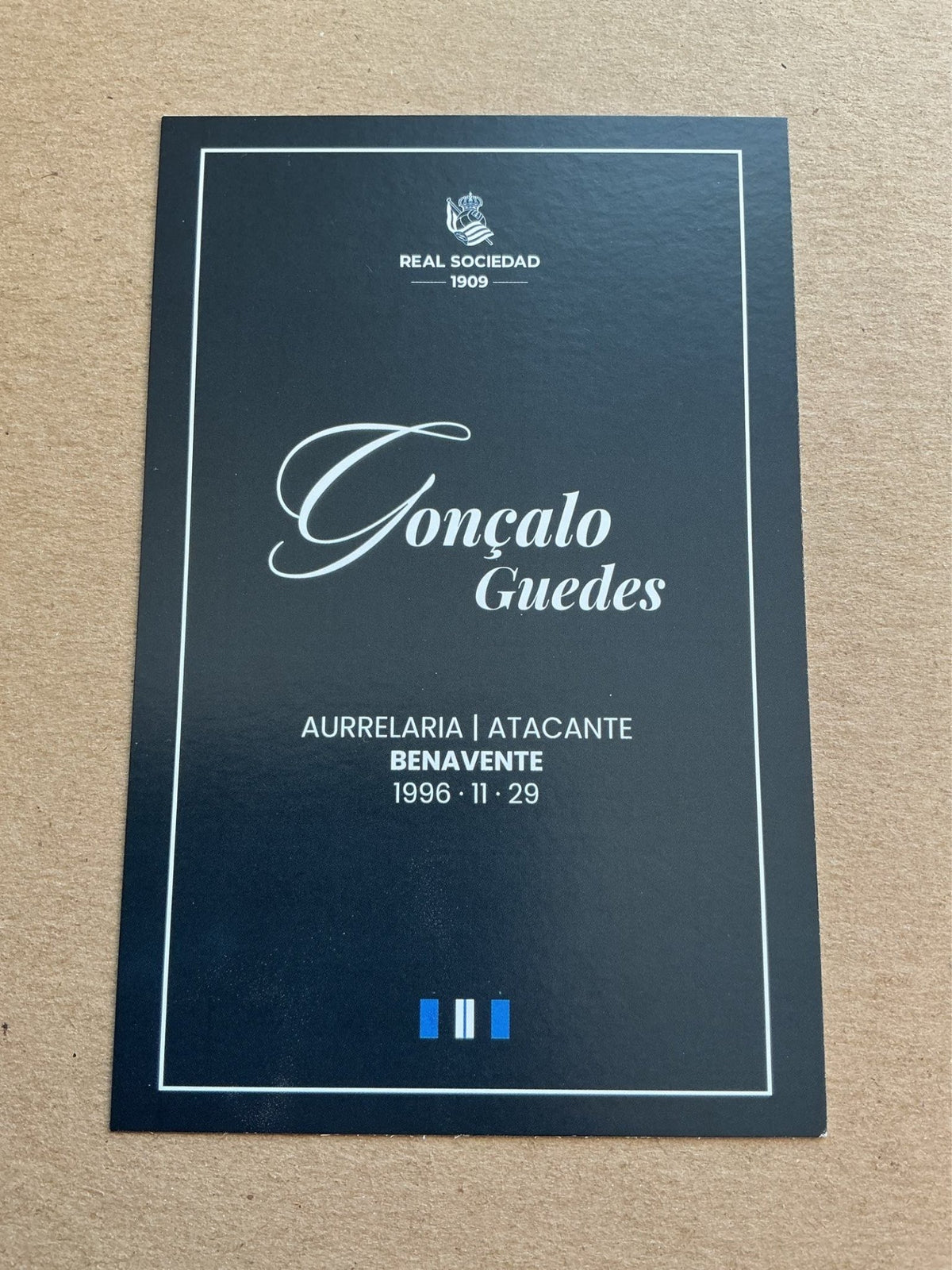 Gonçalo Guedes, Portugal 🇵🇹 Real Sociedad 2025/26 hand signed - Autographs-World