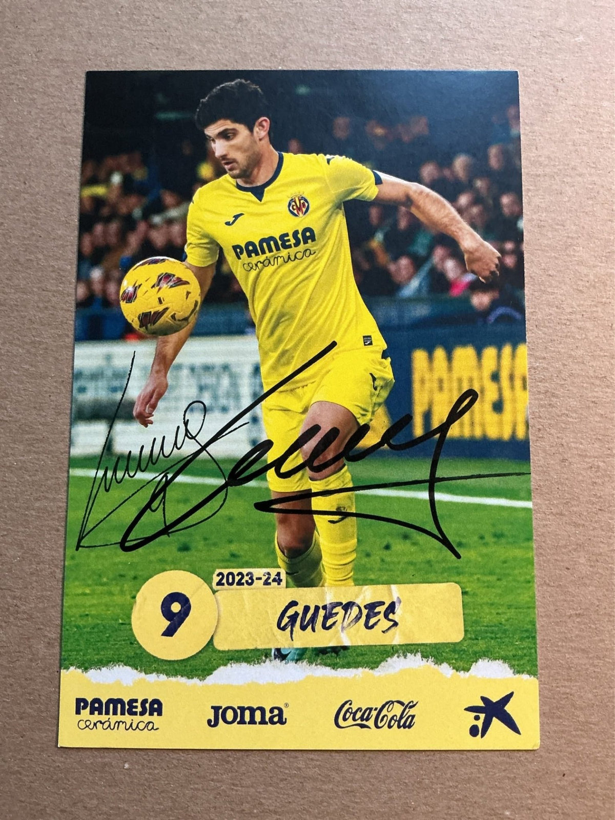 Gonçalo Guedes, Portugal 🇵🇹 Villarreal CF 2023/24 hand signed - Autographs-World