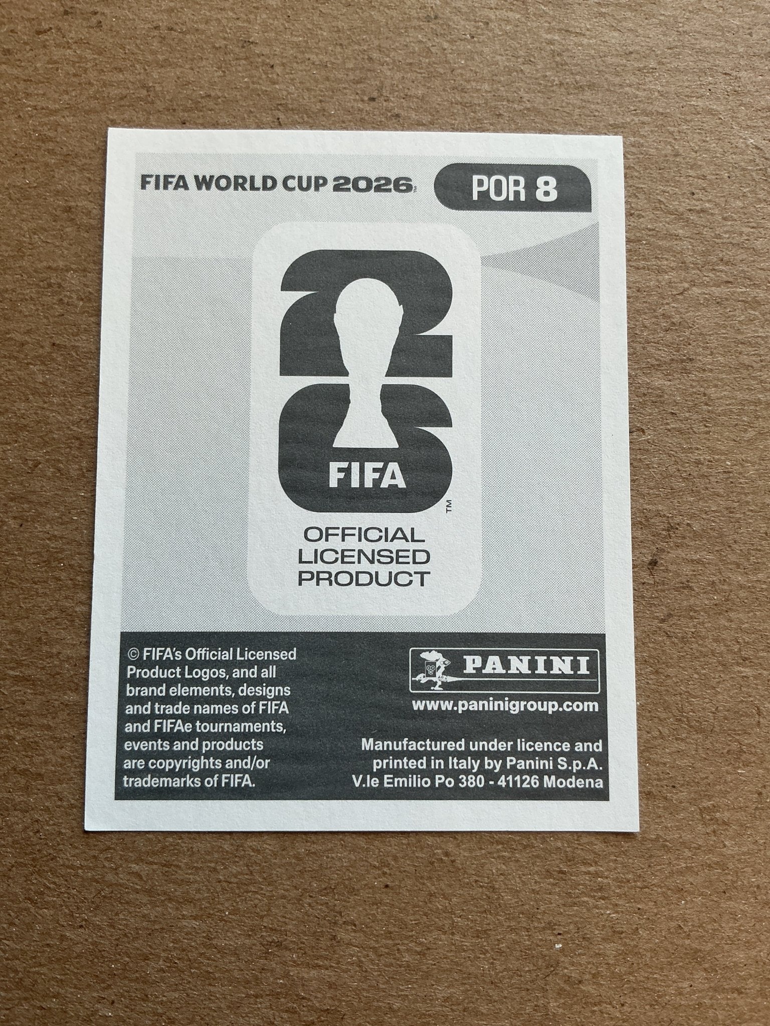 Gonçalo Inácio, Portugal 🇵🇹 FIFA World Cup 2026 Panini hand signed - Autographs-World