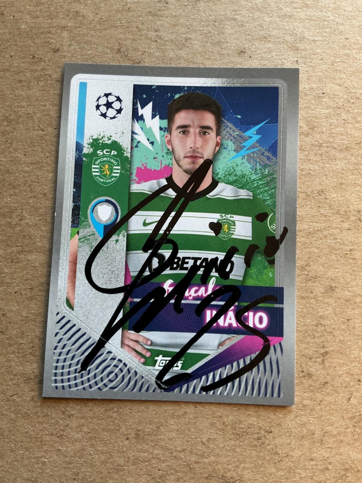 Gonçalo Inácio, Portugal 🇵🇹 Sporting CP 2022/23 Topps hand signed - Autographs-World