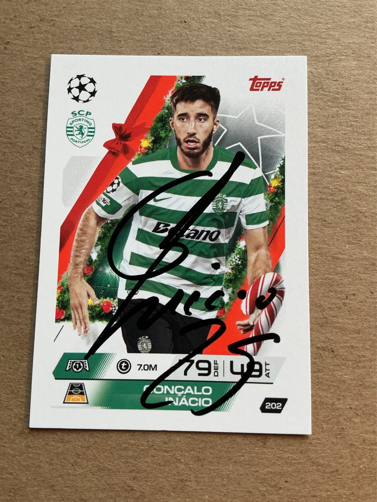 Gonçalo Inácio, Portugal 🇵🇹 Sporting CP 2025/26 hand signed - Autographs-World