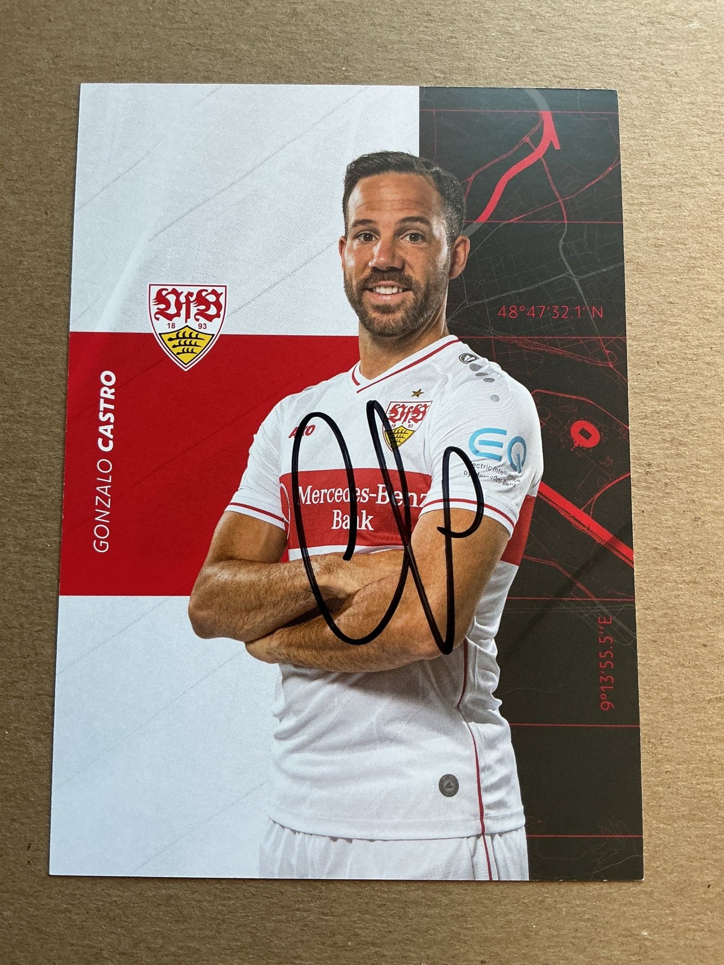 Gonzalo Castro, Germany 🇩🇪 VfB Stuttgart 2020/21 hand signed - Autographs-World