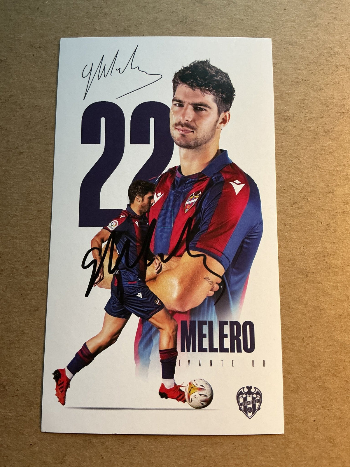 Gonzalo Melero, Spain 🇪🇸 UD Levante 2021/22 hand signed - Autographs-World