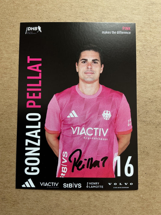 Gonzalo Peillat, Germany 🇩🇪 Field Hockey Olympics 2024 hand signed - Autographs-World