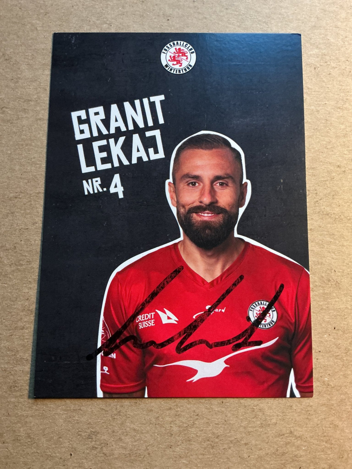 Granit Lekaj, Kosovo 🇽🇰 FC Winterthur 2022/23 hand signed - Autographs-World