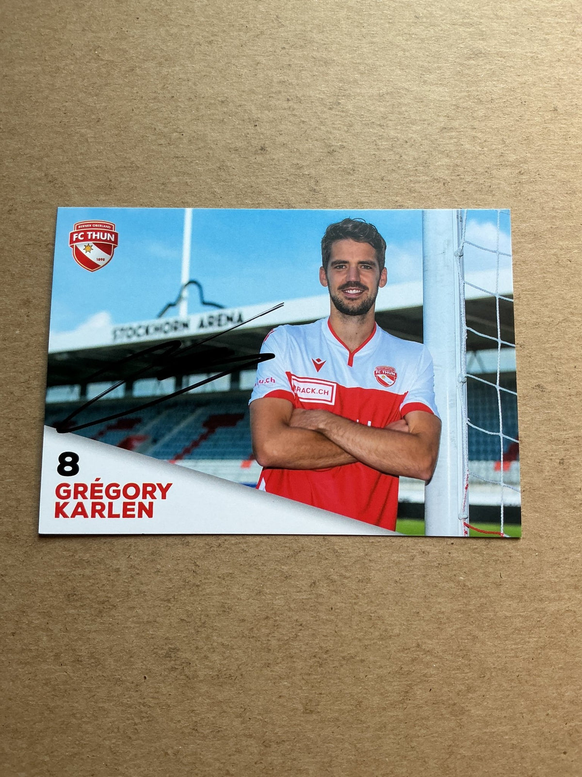 Grégory Karlen, Switzerland 🇨🇭 FC Thun 2020/21 hand signed - Autographs-World