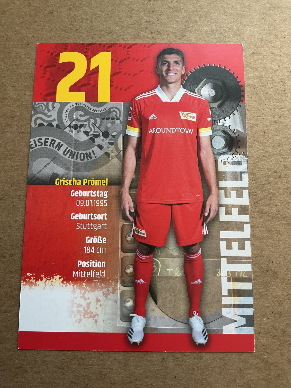 Grischa Prömel, Germany 🇩🇪 1.FC Union Berlin 2020/21 hand signed - Autographs-World
