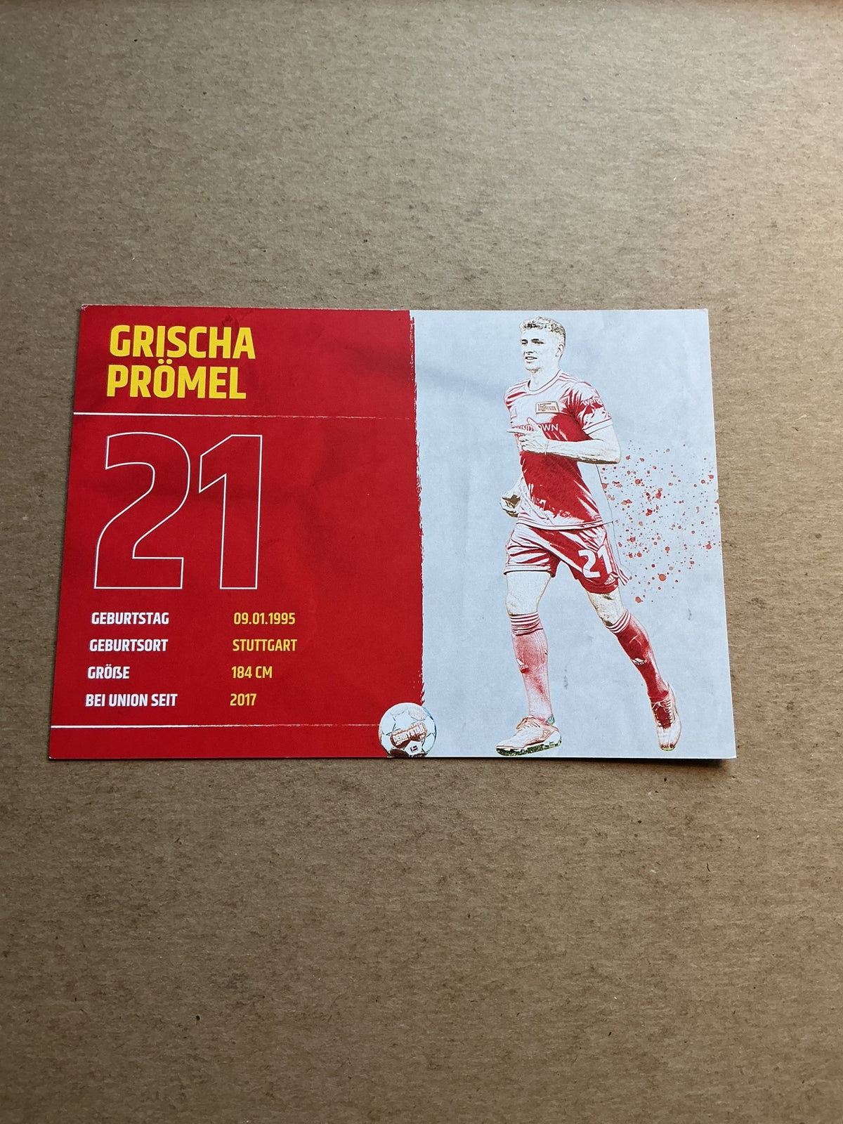 Grischa Prömel, Germany 🇩🇪 1.FC Union Berlin 2021/22 hand signed - Autographs-World