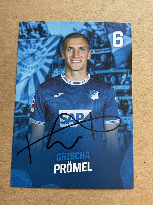 Grischa Prömel, Germany 🇩🇪 TSG 1899 Hoffenheim 2023/24 hand signed - Autographs-World