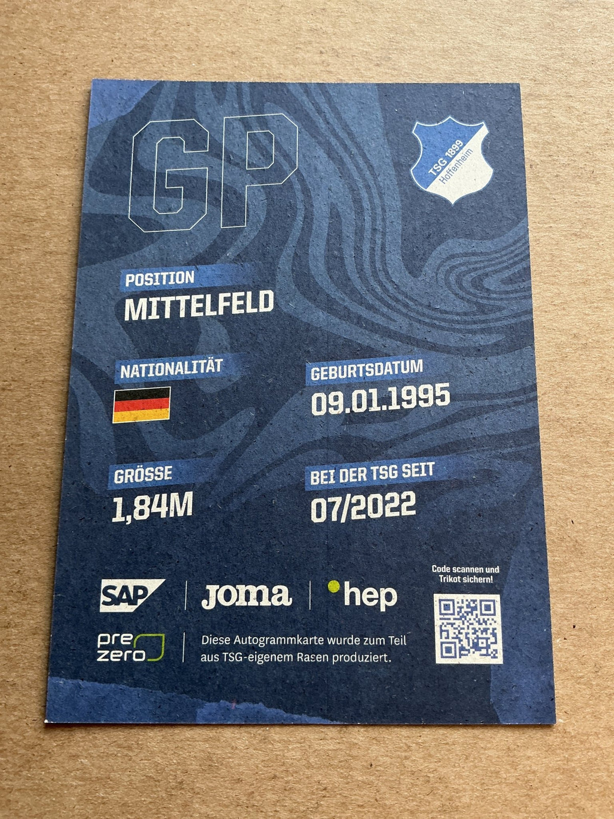 Grischa Prömel, Germany 🇩🇪 TSG 1899 Hoffenheim 2023/24 hand signed - Autographs-World