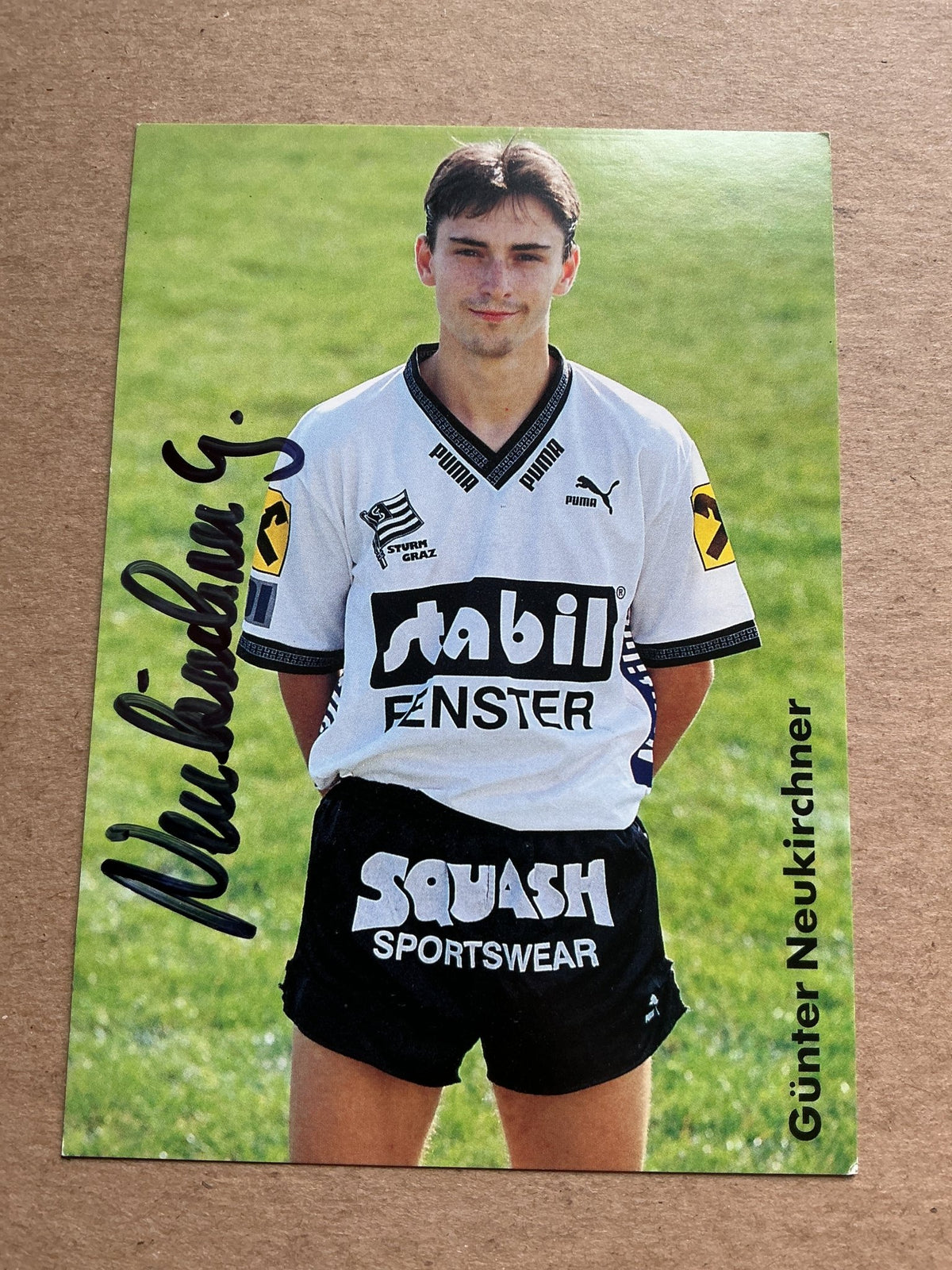 Günter Neukirchner, Austria 🇦🇹 SK Sturm Graz 1992/93 hand signed - Autographs-World