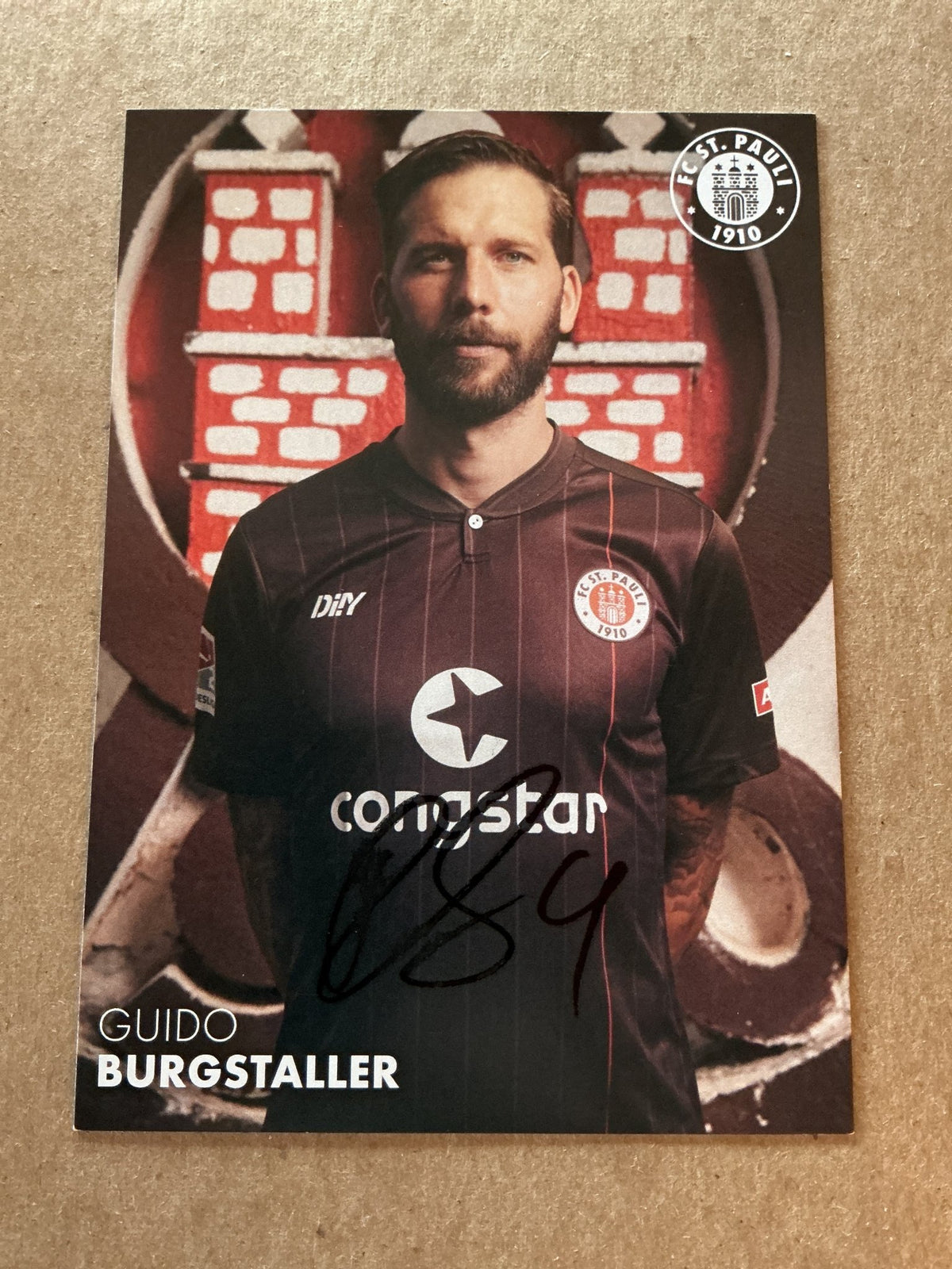 Guido Burgstaller, Austria 🇦🇹 FC St. Pauli 2021/22 hand signed - Autographs-World