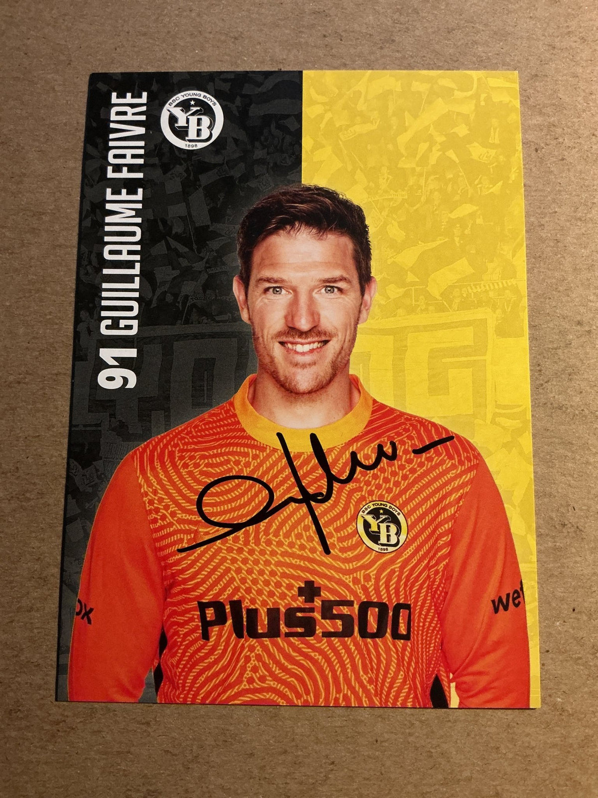 Guillaume Faivre, Switzerland 🇨🇭 BSC Young Boys 2021/22 hand signed - Autographs-World