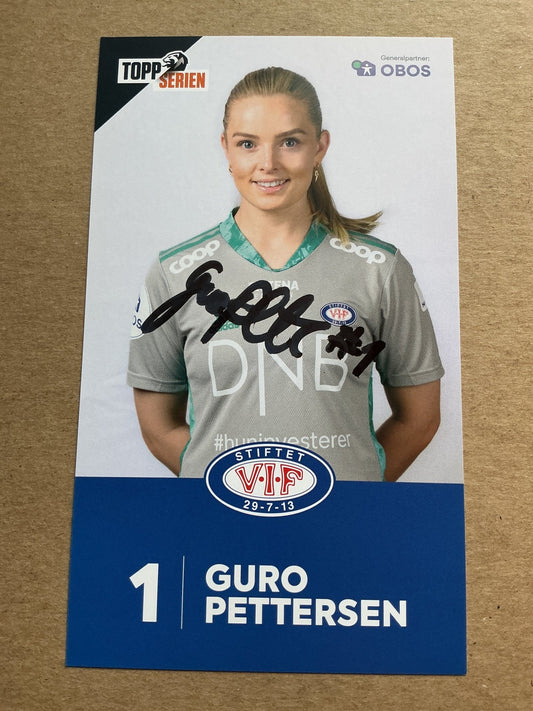 Guro Pettersen, Norway 🇳🇴 Vålerenga IF 2022/23 hand signed - Autographs-World